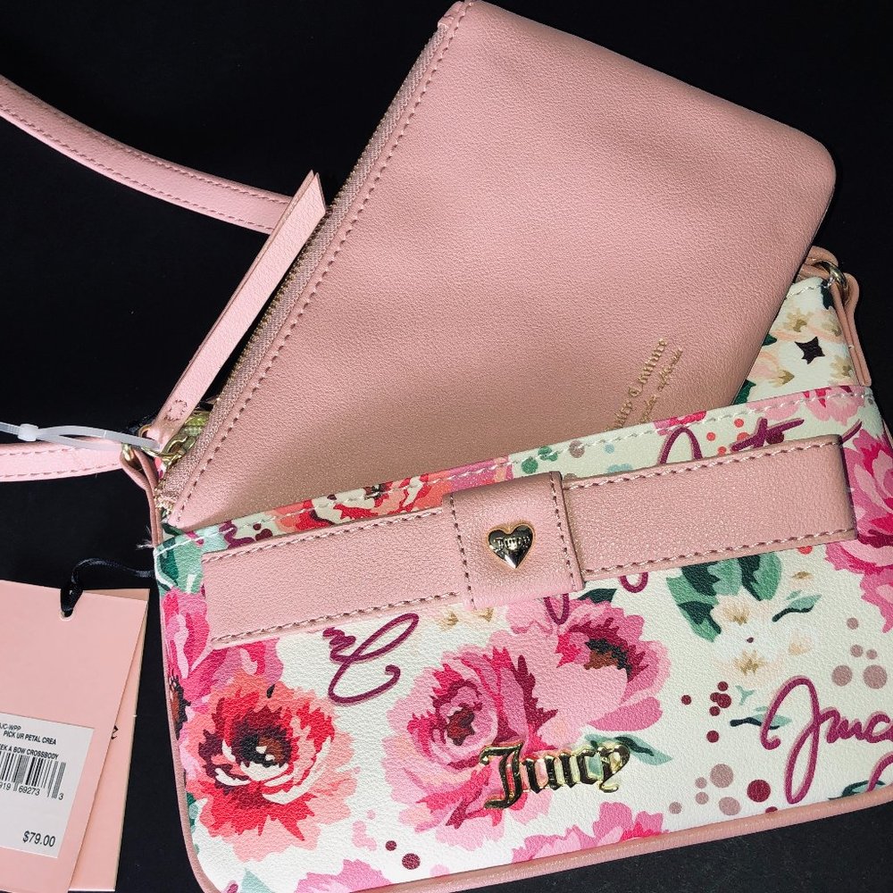 JUICY COUTURE "Peek A Bow" NWT 2 Piece Set Mini Crossbody